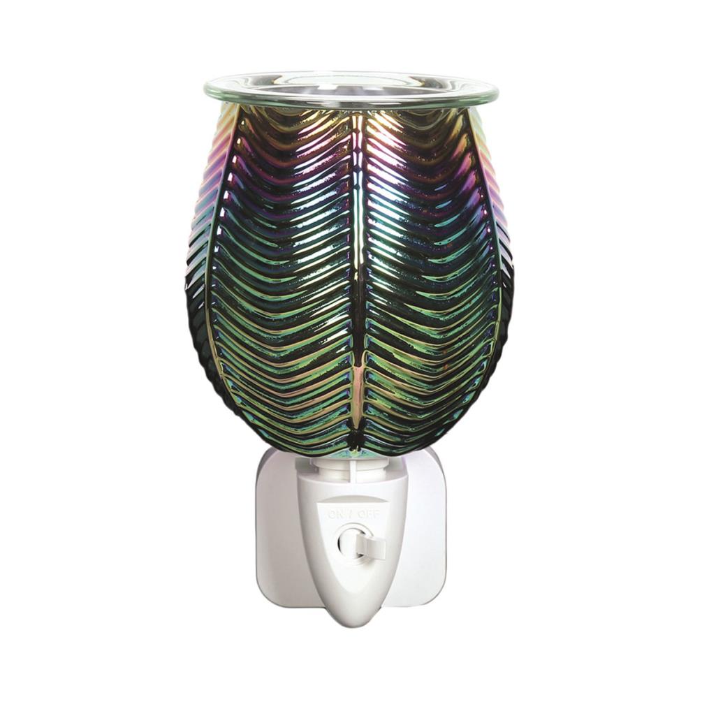 Aroma Jade Lustre Ribbed Plug In Wax Melt Warmer £13.04